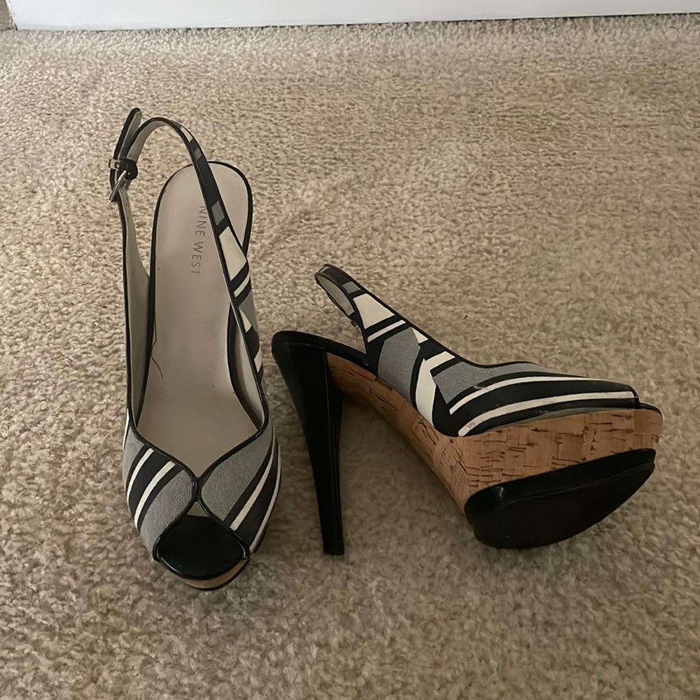 Nine West platform high heels.
